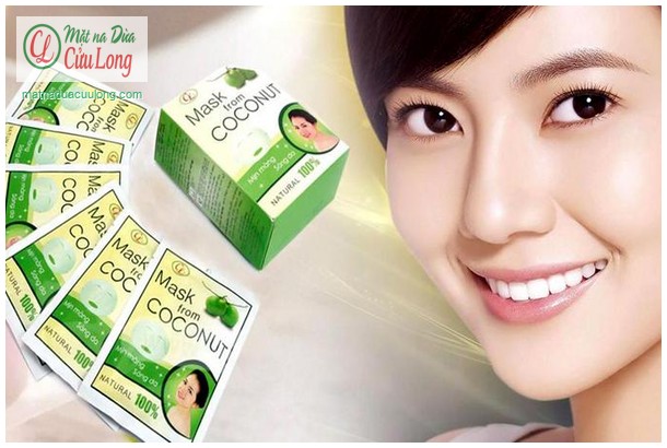 Mặt nạ dừa Cửu Long cấp ẩm và phục hồi da hiệu quả
